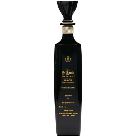 La Santa Black Anejo Triple Barrel Tequila at CaskCartel.com