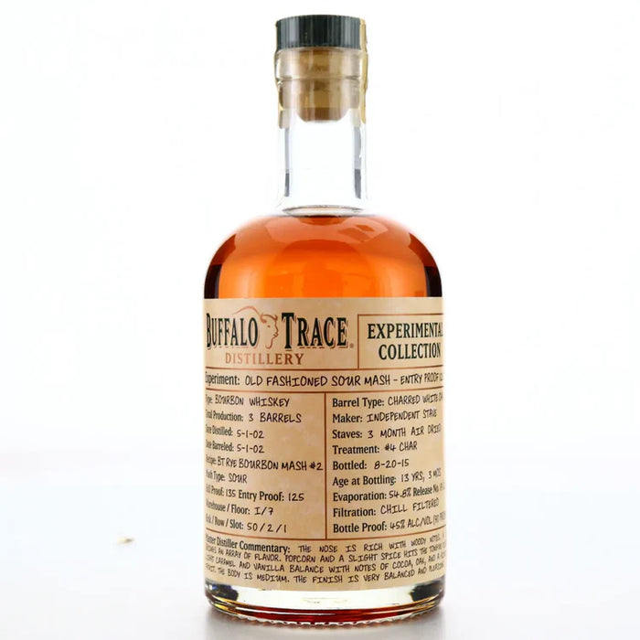 Buffalo Trace Experimental Collection Old Fashioned Sour Mash Entry Proof 125 | 375ML