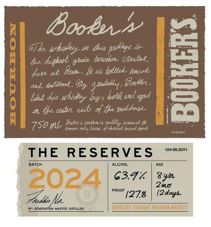 Booker’s The Reserves Batch 2024 Straight Bourbon Whiskey