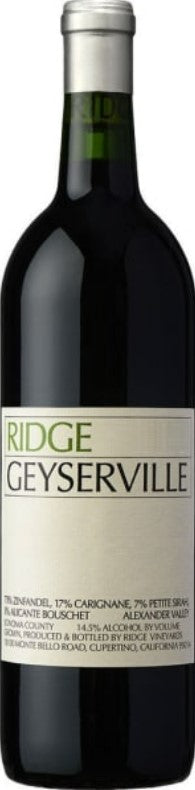 2017 | Ridge Vineyards | Geyserville at CaskCartel.com