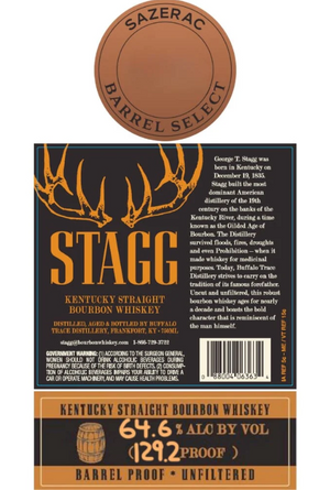 Stagg Sazerac Barrel Select Straight Bourbon Whiskey at CaskCartel.com
