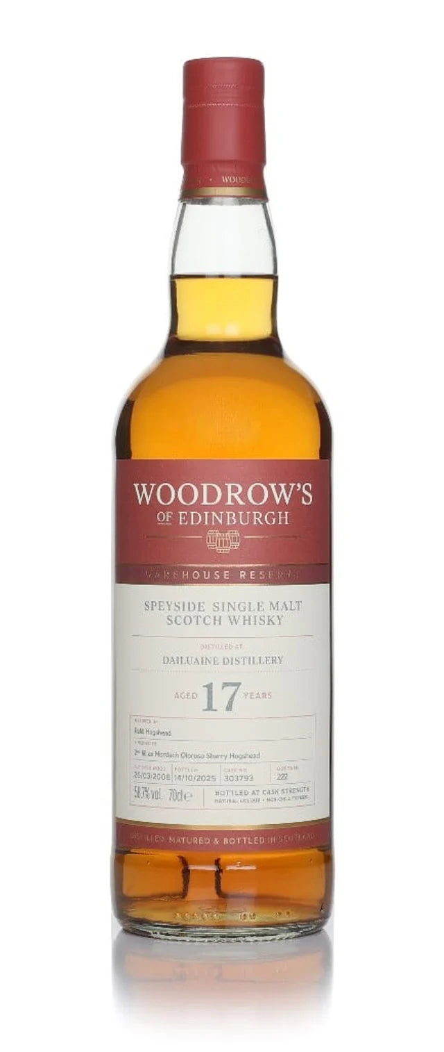 Dailuaine 17 Year Old 2008 - Woodrow's of Edinburgh Single Malt Scotch Whisky | 700ML at CaskCartel.com