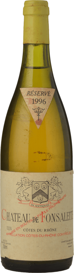 1996 | Chateau de Fonsalette | Cotes du Rhone Blanc at CaskCartel.com
