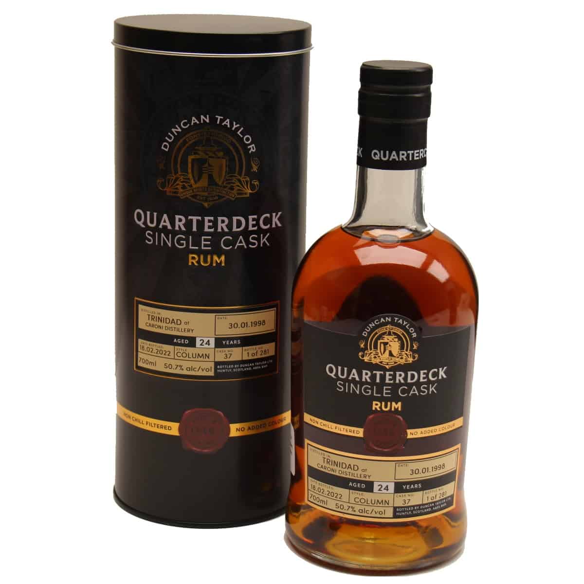 Duncan Taylor Quarterdeck Single Cask Trinidad Caroni 24 Years Old | 700ML at CaskCartel.com