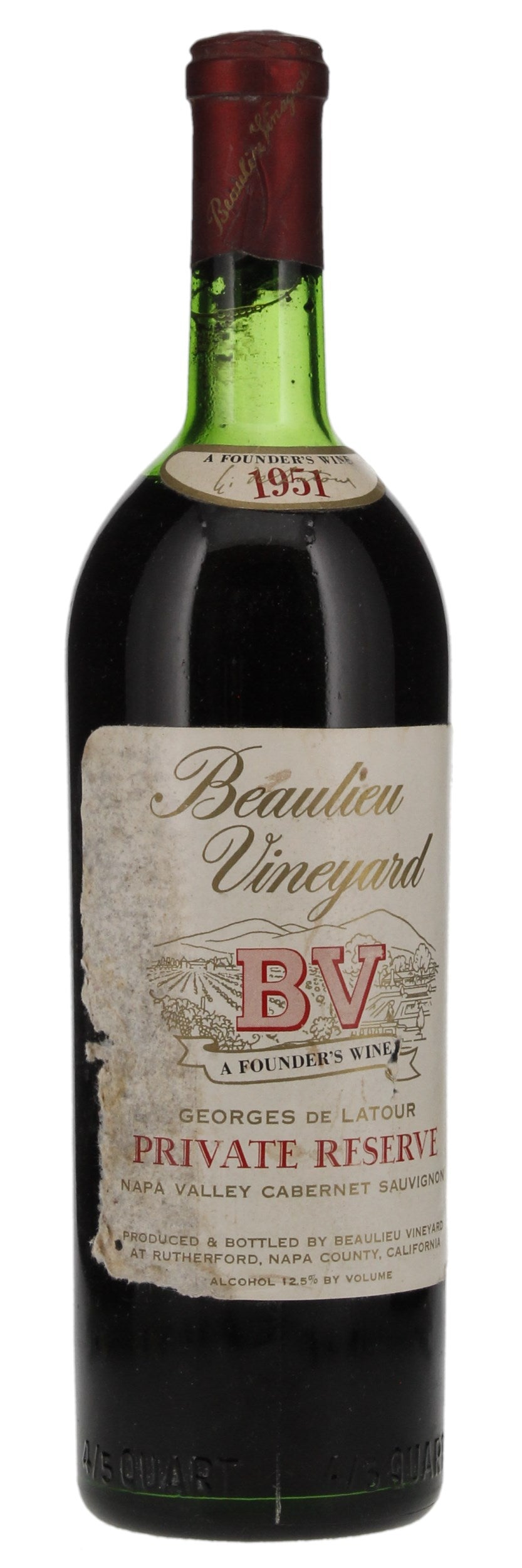 1951 | Beaulieu Vineyard | BV Georges de Latour Private Reserve Cabernet Sauvignon at CaskCartel.com