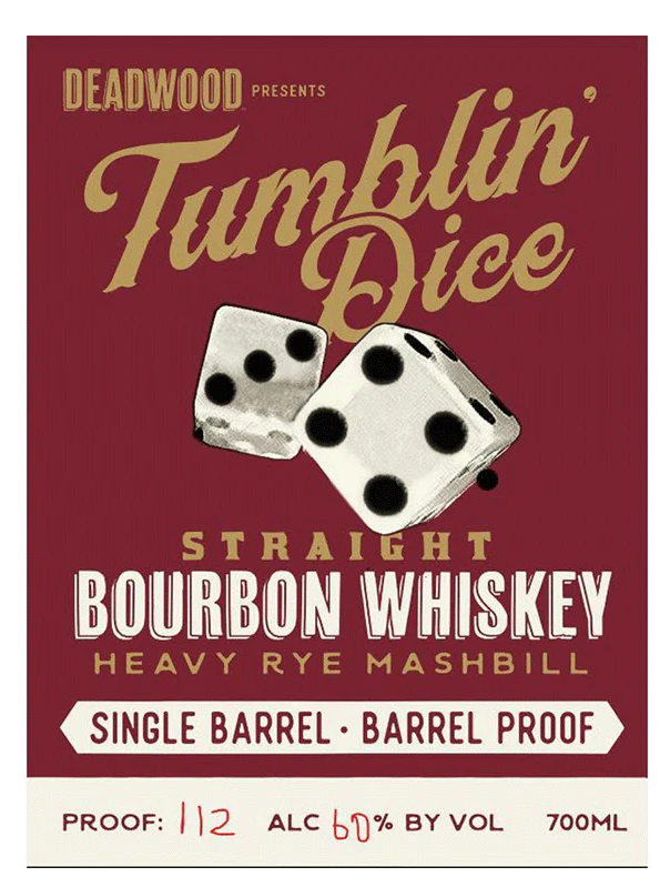 Proof and Wood 7 Year Old Tumblin' Dice Straight Bourbon Whiskey