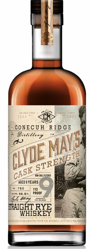 Clyde May's Conecuh Ridge 9 Year Old Straight Rye Whisky at CaskCartel.com