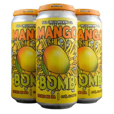 Full Circle Brewing Co. Mango Bomb Double NE IPA Beer | (4)*473ML at CaskCartel.com