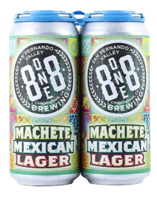 8one8 Brewing Machete Mexican Lager Beer | (4)*475ML at CaskCartel.com