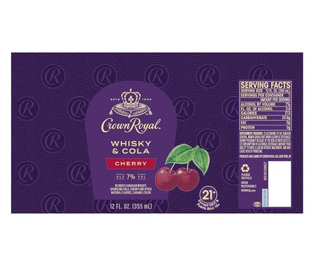 Crown Royal Whisky & Cola Cherry | (4)*355ML at CaskCartel.com