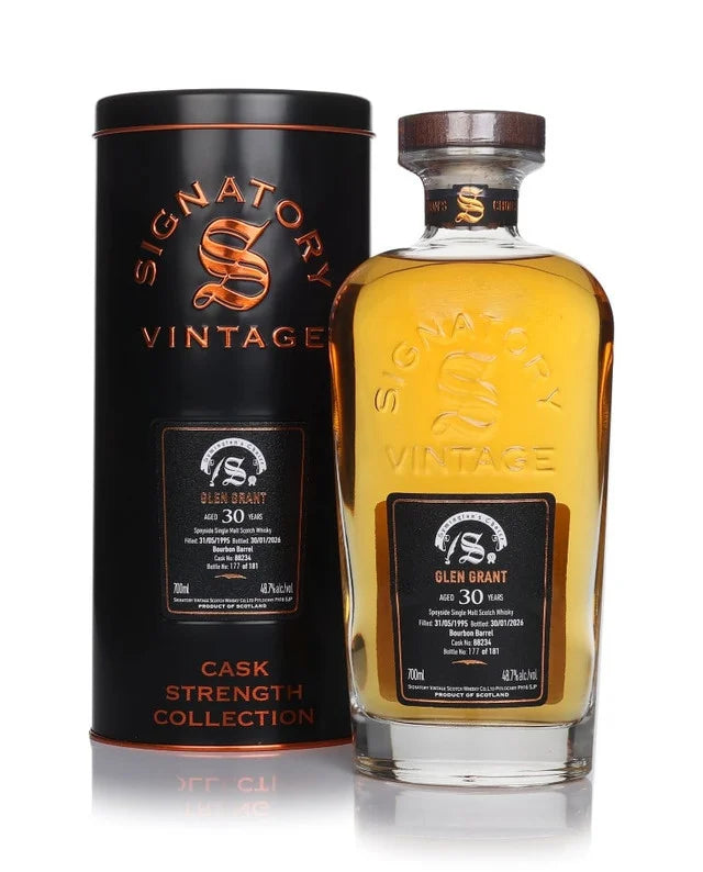 Glen Grant 30 Year Old 1995 Cask #88234 - Cask Strength Collection (Signatory) Single Malt Scotch Whisky | 700ML at CaskCartel.com