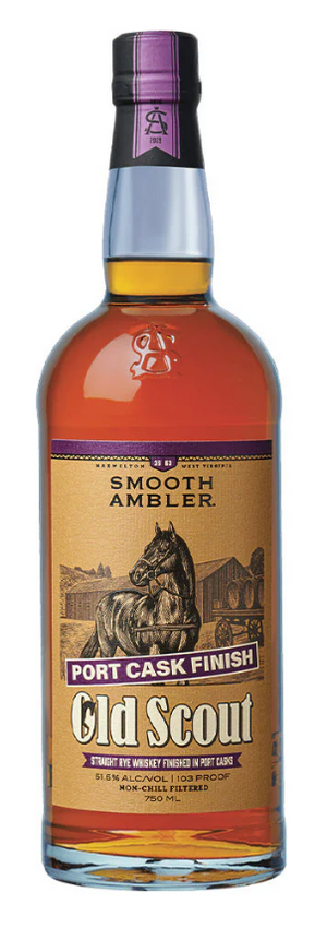 Smooth Ambler Old Scout Port Cask Finish Straight Rye Whiskey at CaskCartel.com