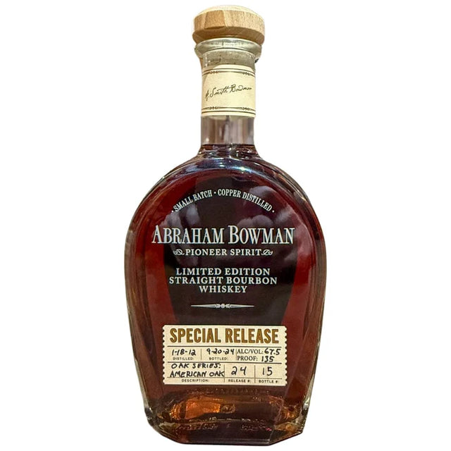 Abraham Bowman Oak Series: American Oak Limited Edition Straight Bourbon Whiskey at CaskCartel.com