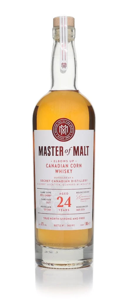 A Secret Canadian Distillery 24 Year Old - Elbows Up Edition (Master of Malt) Whisky | 700ML at CaskCartel.com