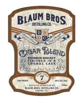 Blaum Bros 7 Year Old Cigar Blend Finished in a Cognac Cask Bourbon Whiskey at CaskCartel.com