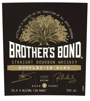 Brother's Bond 7 Year Old Bottled In Bond Straight Bourbon Whiskey at CaskCartel.com