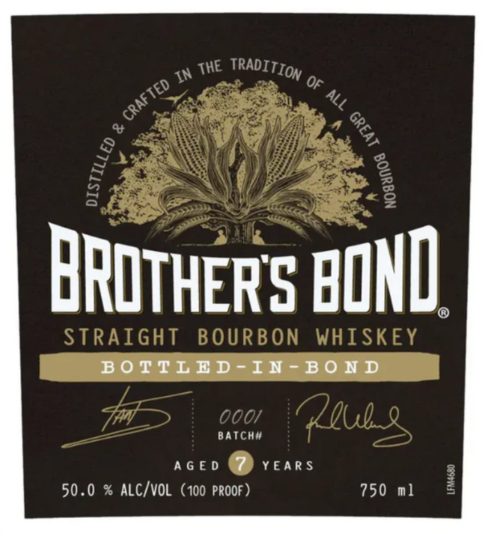 Brother's Bond 7 Year Old Bottled In Bond Straight Bourbon Whiskey