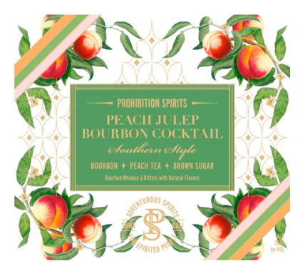 Prohibition Spirits Peach Julep Bourbon Cocktail