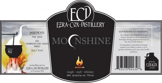 Ezra Cox Distillery Moonshine Single Malt Whisky at CaskCartel.com