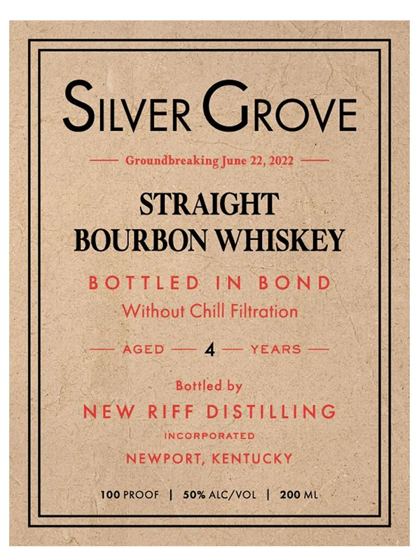 Silver Grove Bottled in Bond Straight Bourbon Whiskey