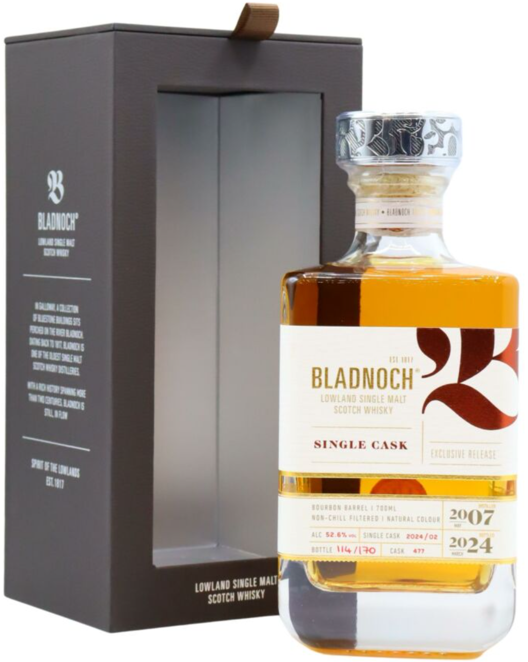 Bladnoch Single Bourbon Cask #477 2007 17 Year Old Whisky | 700ML at CaskCartel.com