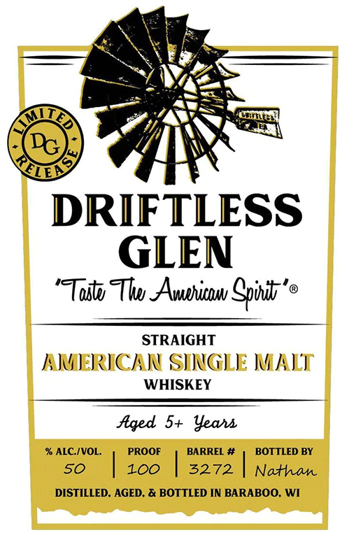 Driftless Glen 5 Year Old Straight American Single Malt Whisky