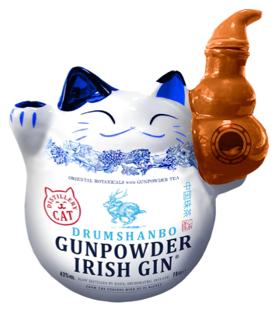 Drumshanbo Ceramic Cat Gunpowder Irish Gin | 700ML