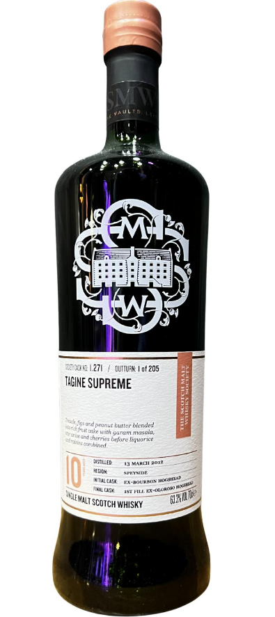 Glenfarclas 2012 (SMWS) 1.271 Tagine supreme 10 Year Old Scotch Whisky | 700ML at CaskCartel.com