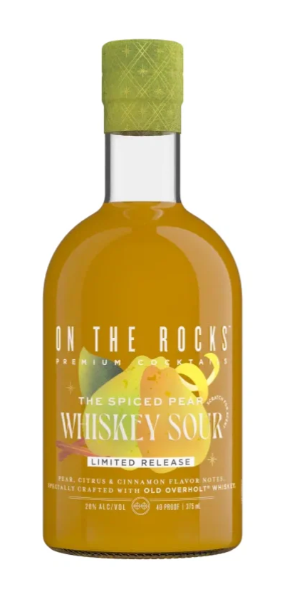 On The Rocks Spiced Pear Whiskey Sour Limited Release Cocktail | 375ML at CaskCartel.com