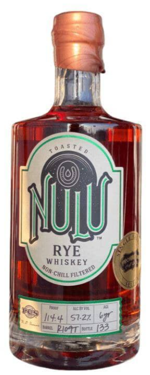 Nulu Toasted Barrel 'Prohibition Craft Spirits' Single Barrel Rye Whisky at CaskCartel.com
