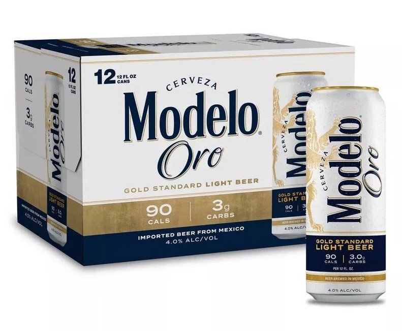 Modelo Oro Light Beer | (12)*355ML at CaskCartel.com