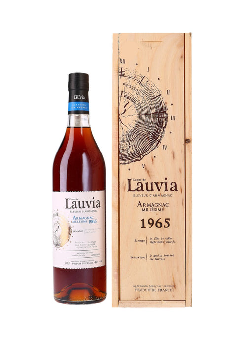 1965 Comte de Lauvia Vintage 45 Year Old Armagnac | 700ML at CaskCartel.com