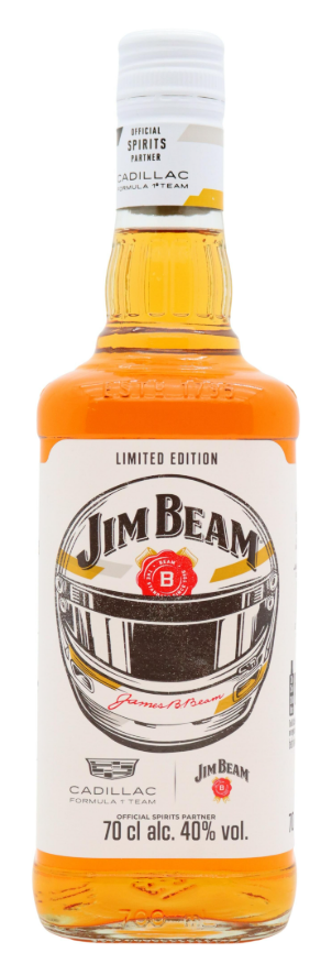 Jim Beam Cadillac F1 Team Limited Edition White Label 4 Year Old Kentucky Straight Bourbon Whiskey | 700ML at CaskCartel.com