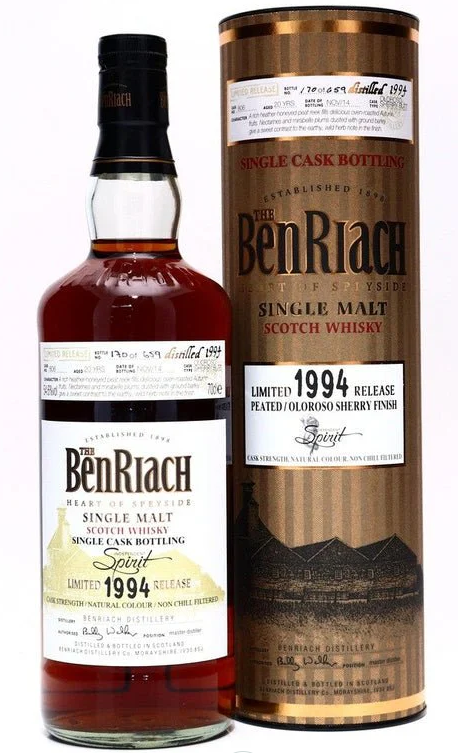 Benriach 1994 20 Year Old Peated Oloroso Single Cask #806 Single Malt Scotch Whisky | 700ML at CaskCartel.com