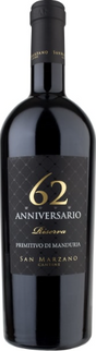 2017 | Cantine San Marzano | 62 Anniversario Primitivo di Manduria Riserva at CaskCartel.com