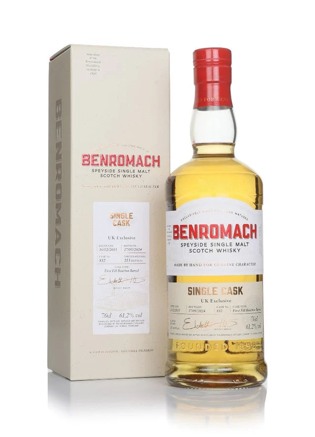 Benromach 10 Year Old 2013 Cask #832 - First Fill Bourbon Barrel Single Malt Scotch Whisky | 700ML at CaskCartel.com