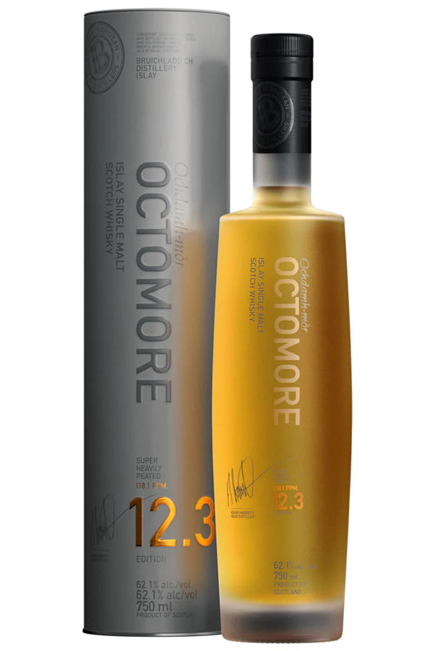 Octomore 12.3 Super Heavely Peated 2021 Edition Islay Single Malt Scotch Whiskey at CaskCartel.com