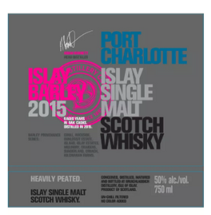 Bruichladdich Port Charlotte Islay Barley 2015 Heavily Peated Single Malt Scotch Whisky at CaskCartel.com