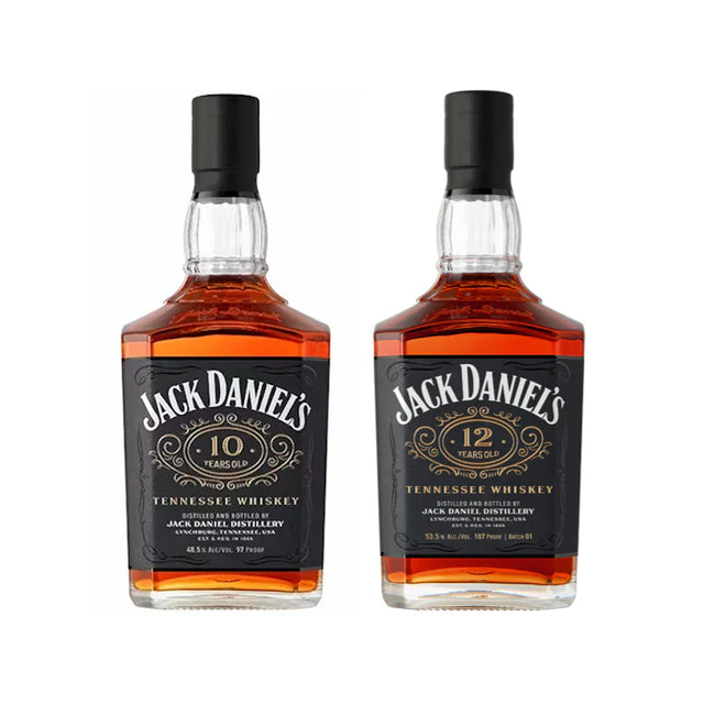Jack Daniels | 10 & 12 Year Old | Tennessee Whiskey | (2) Bottle Bundle at CaskCartel.com