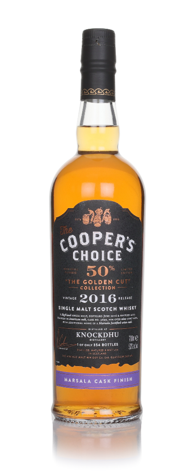 Knockdhu 9 Year Old 2016 - The Cooper's Choice The Golden Cut Collection Single Malt Scotch Whisky | 700ML at CaskCartel.com