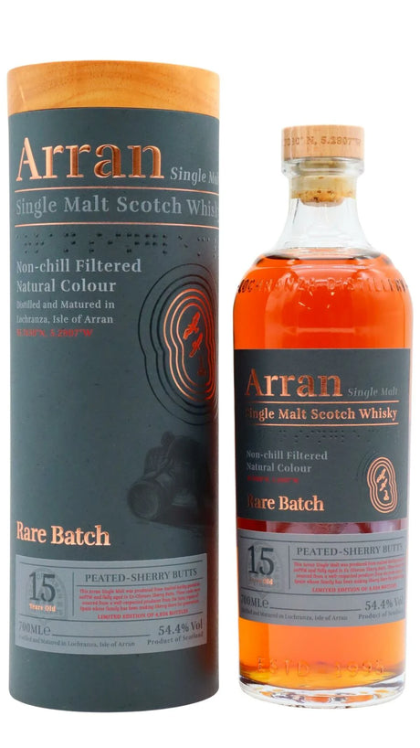 Arran Rare Batch Peated Oloroso Sherry Butts Whisky 15 Year Old Single Malt Scotch Whisky | 700ML at CaskCartel.com