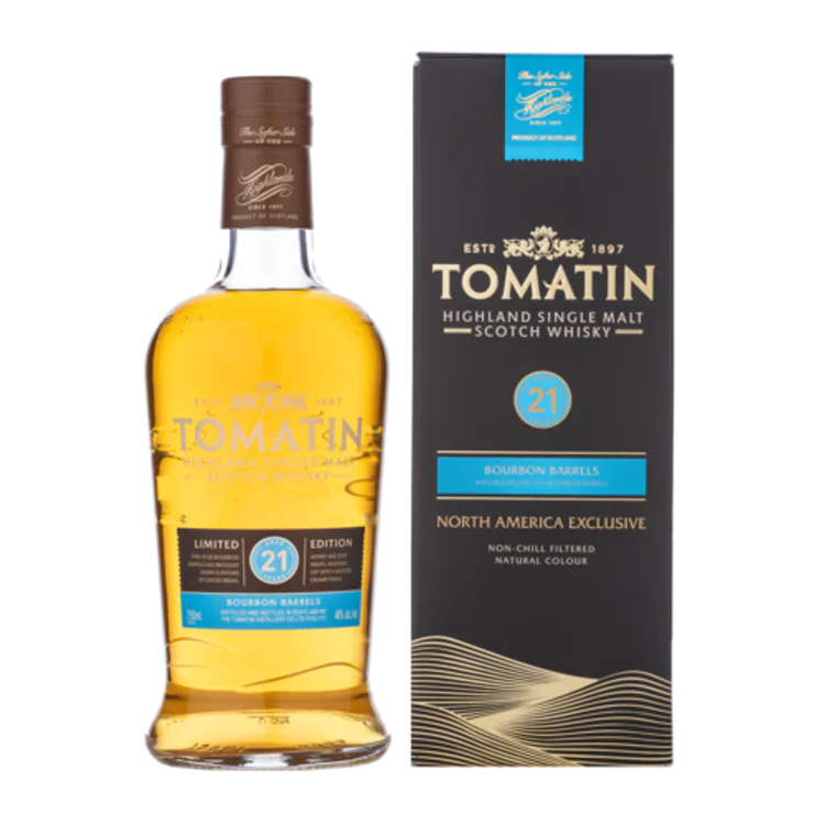 Tomatin Bourbon Barrels 21 Year Old Single Malt Scotch Whisky at CaskCartel.com