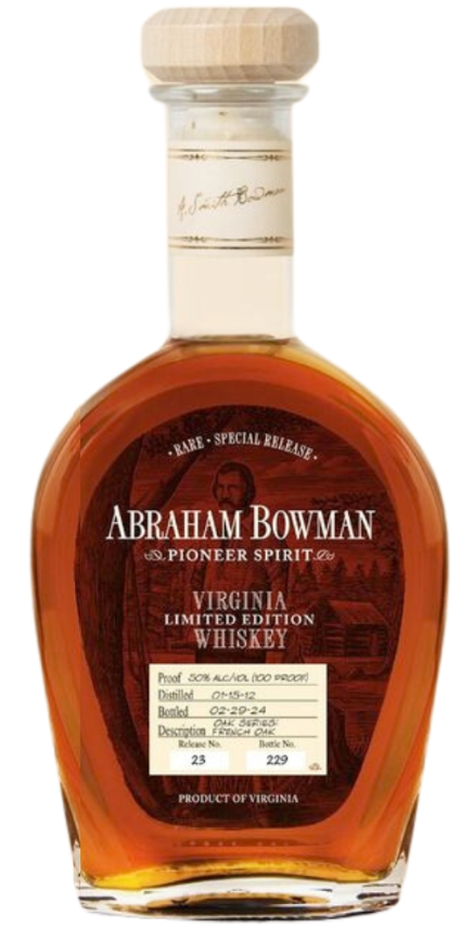 Abraham Bowman | Oak Series | 12 Year Old French Oak | Limited Edition Whiskey