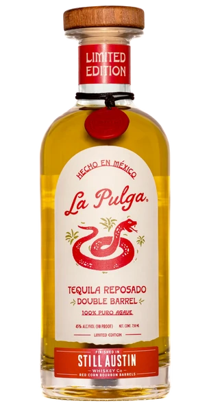 La Pulga Double Barrel Finished In Still Austin Red Corn Bourbon Barrels Reposado Tequila at CaskCartel.com