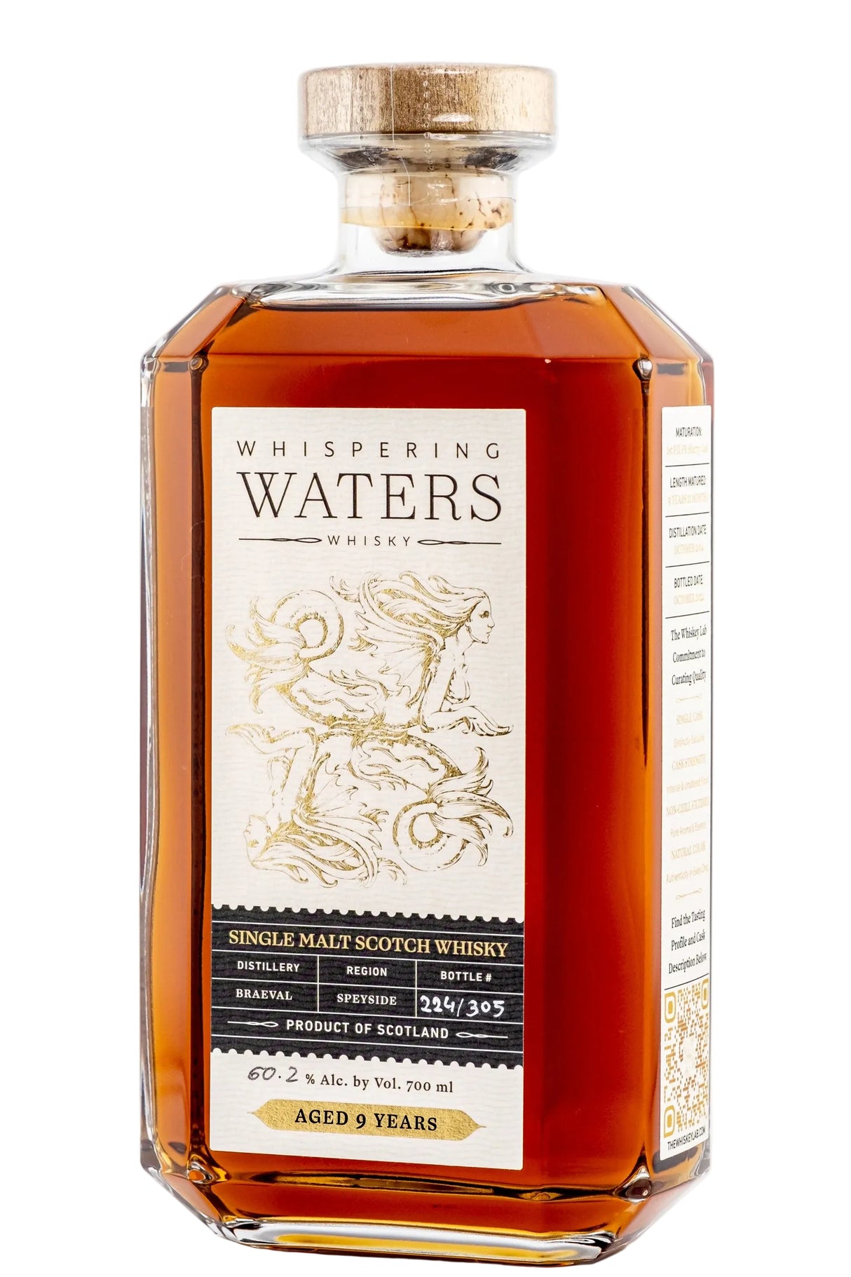 The Whiskey Lab Whispering Waters Braeval 9 Year Old Single Malt Scotch Whisky | 700ML at CaskCartel.com