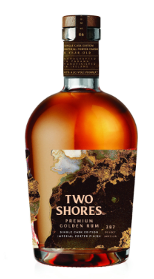 Two Shores Single Cask Imperial Porter Finish Irish Rum | 700ML at CaskCartel.com