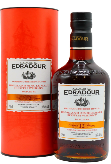 Edradour 12 Year Old Cask Strength Batch #4 Single Malt Scotch Whisky | 700ML at CaskCartel.com