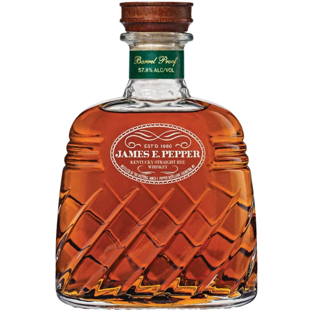 James E. Pepper Decanter Barrel Proof Kentucky Straight Rye Whiskey at CaskCartel.com