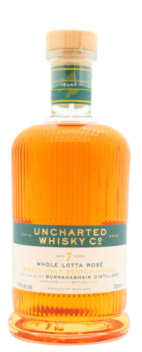 Bunnahabhain (Staoisha) Uncharted Whisky Co. Whole Lotta Rose Red Wine Cask 7 Year Old · 2019 Vintage Single Malt Scotch Whisky | 700ML at CaskCartel.com