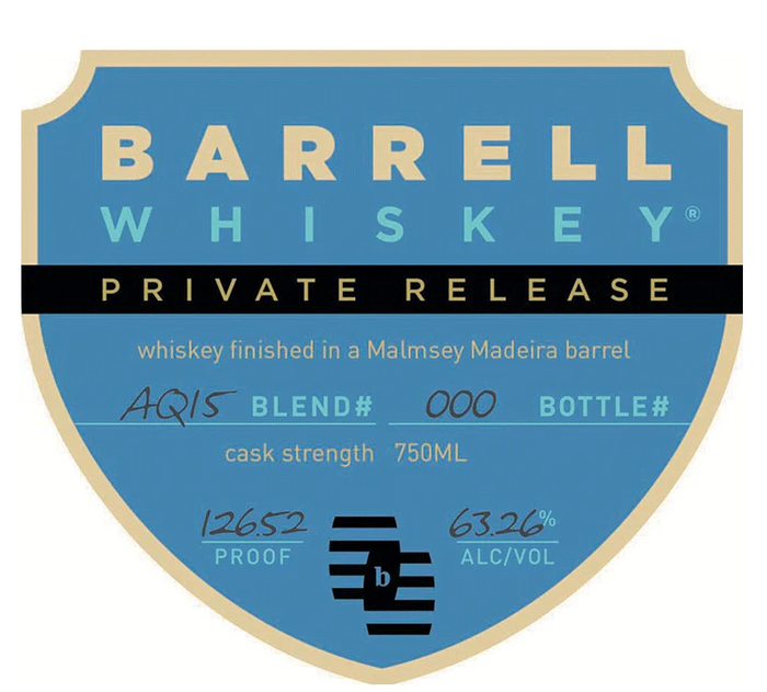 Barrell Whiskey Private Release Finished in Malmsey Madeira Barrel Whisky
